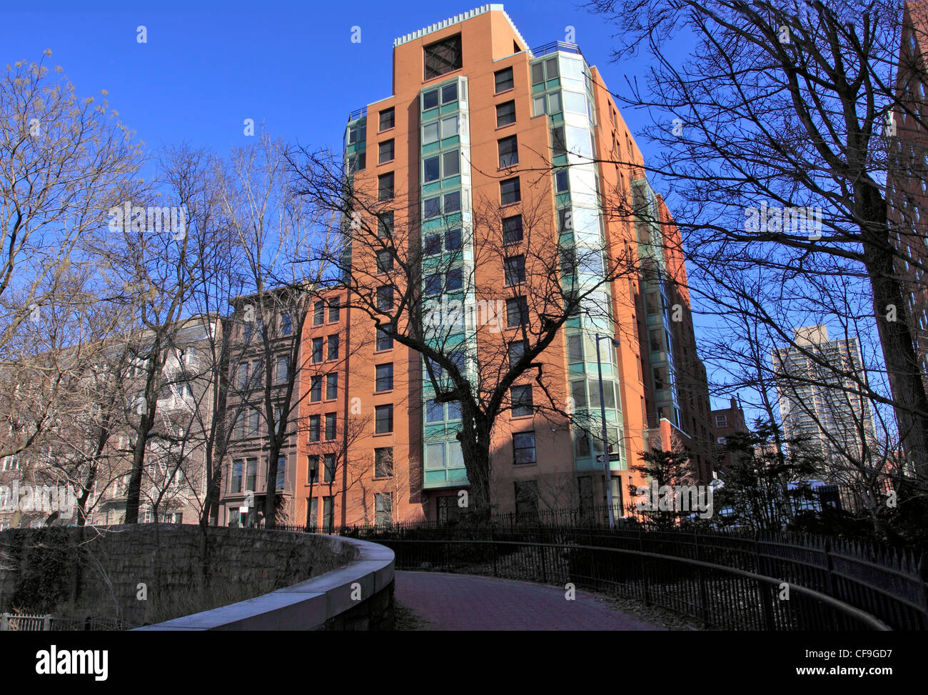 Il lungomare di Brooklyn Heights New York City Foto Stock