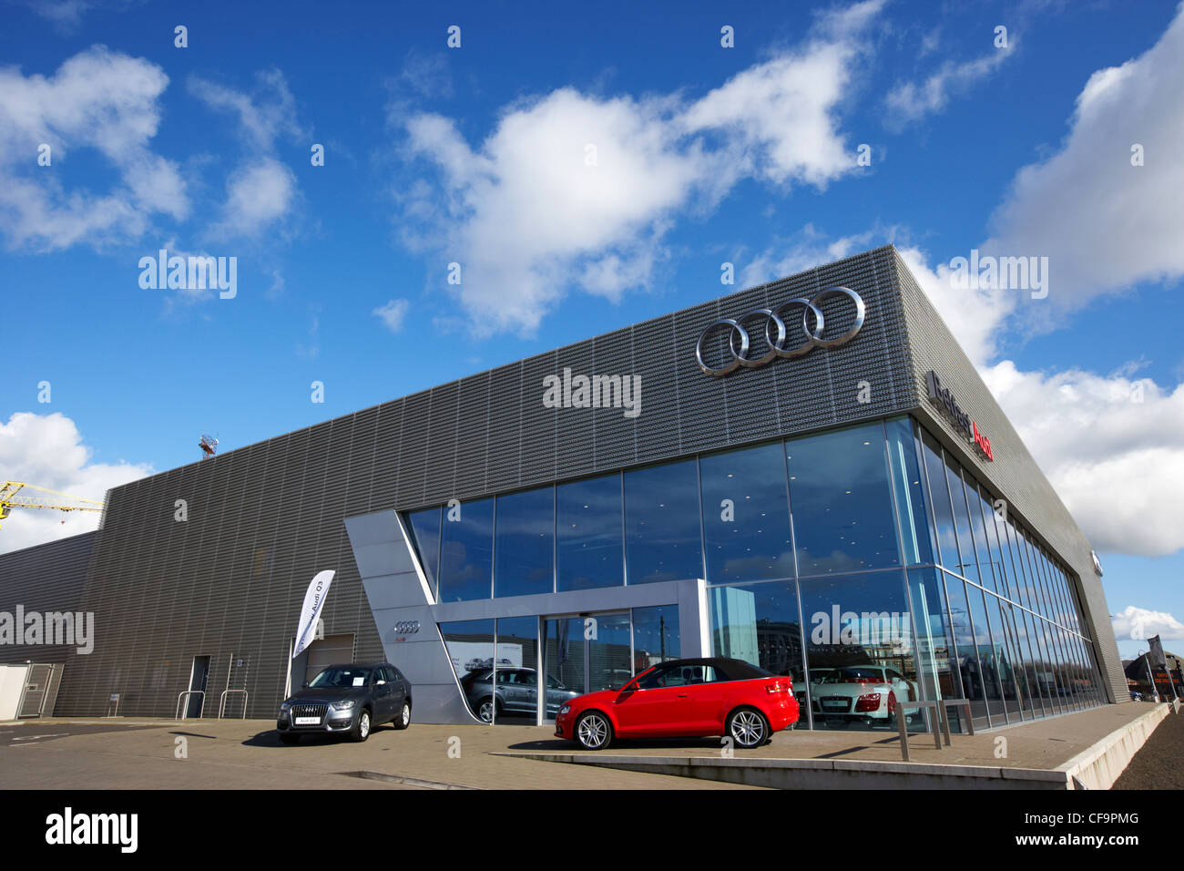 Audi concessionaria auto Belfast Irlanda del Nord Regno Unito Foto Stock