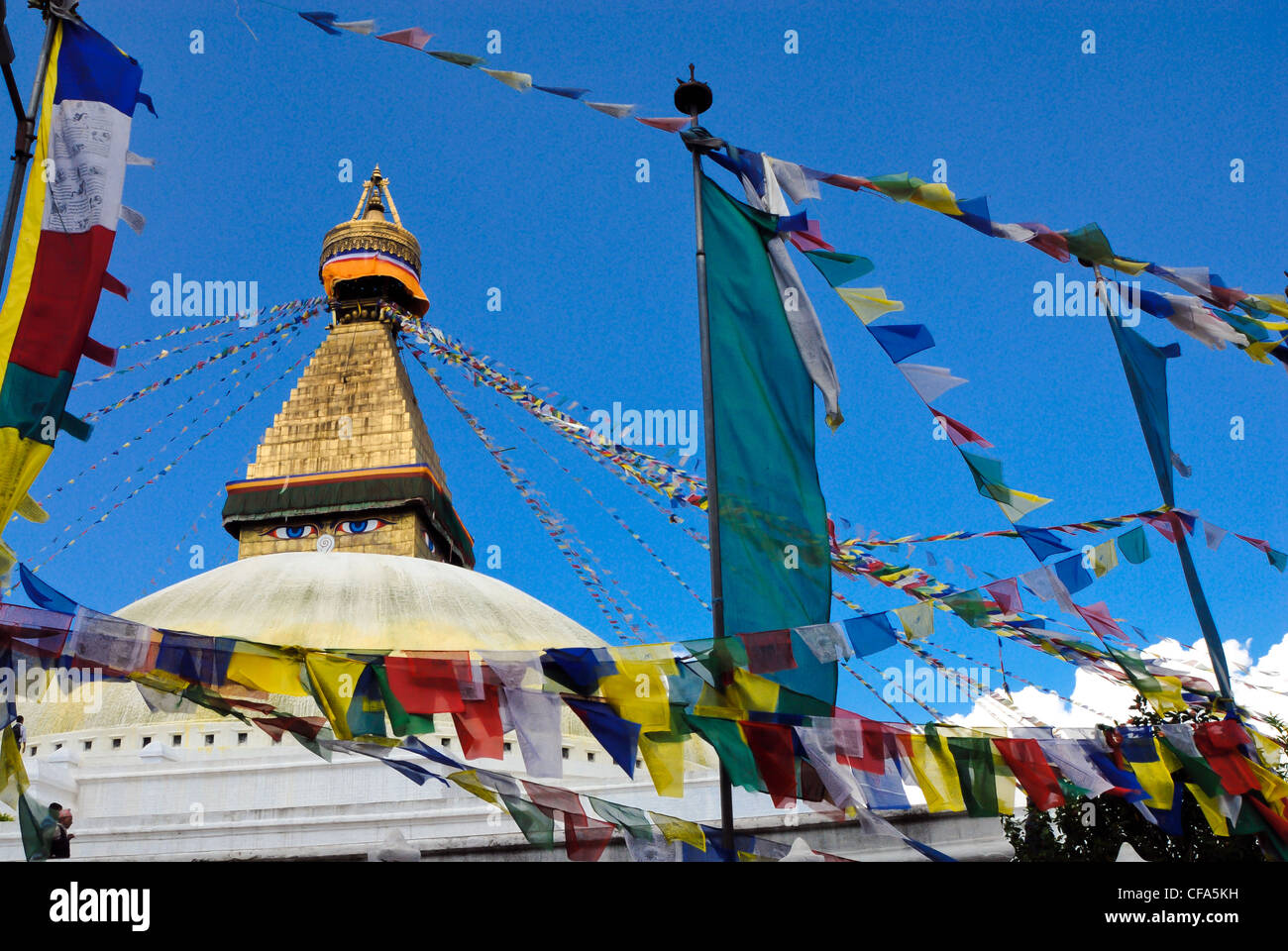 Boudanath, Kathmandu, Nepal Foto Stock