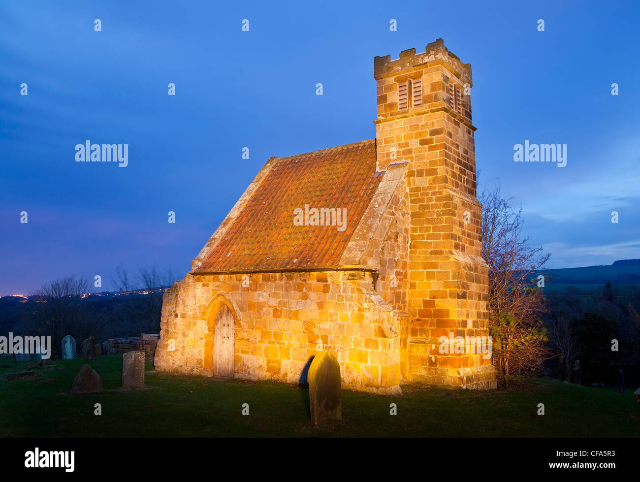 Saint Andrews chiesa in Upleatham, North Yorkshire. Foto Stock