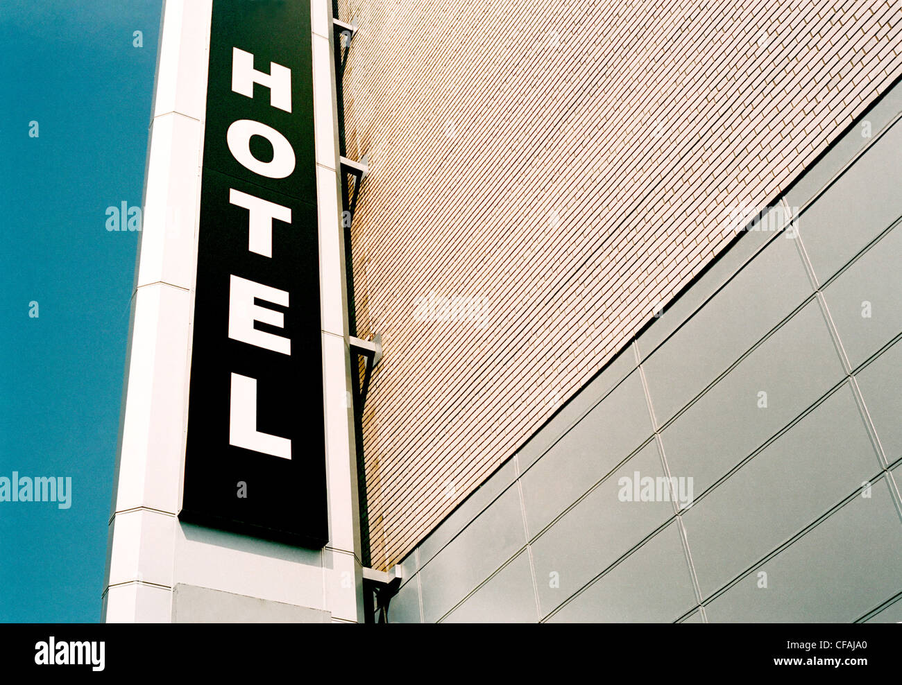 Hotel segno, Montreal, Quebec, Canada. Foto Stock