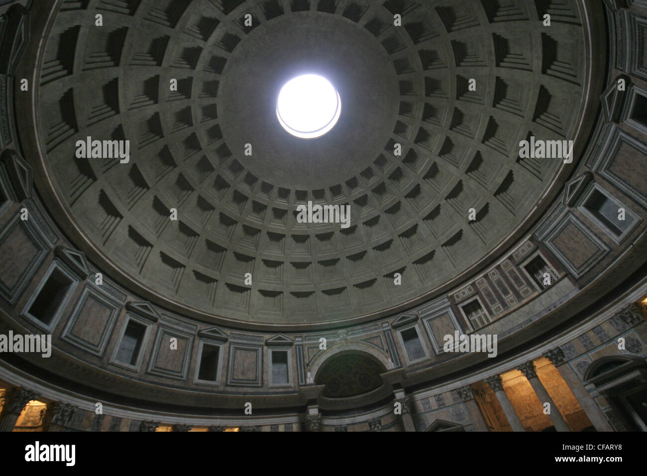 All'interno del Pantheon di Roma Italia Foto Stock