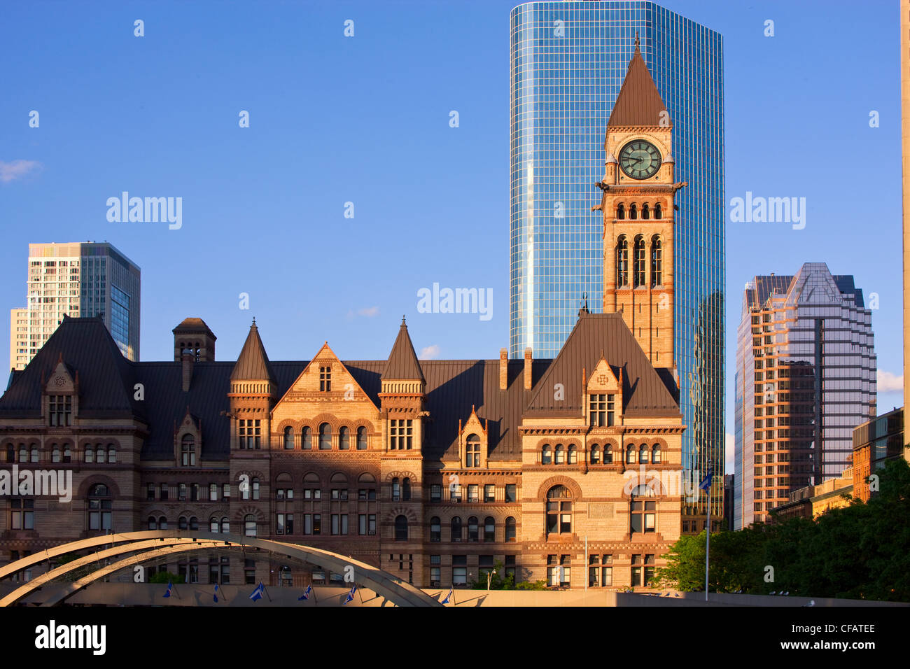 Il vecchio municipio, Nathan Phillips Square, Toronto, Ontario, Canada. Foto Stock