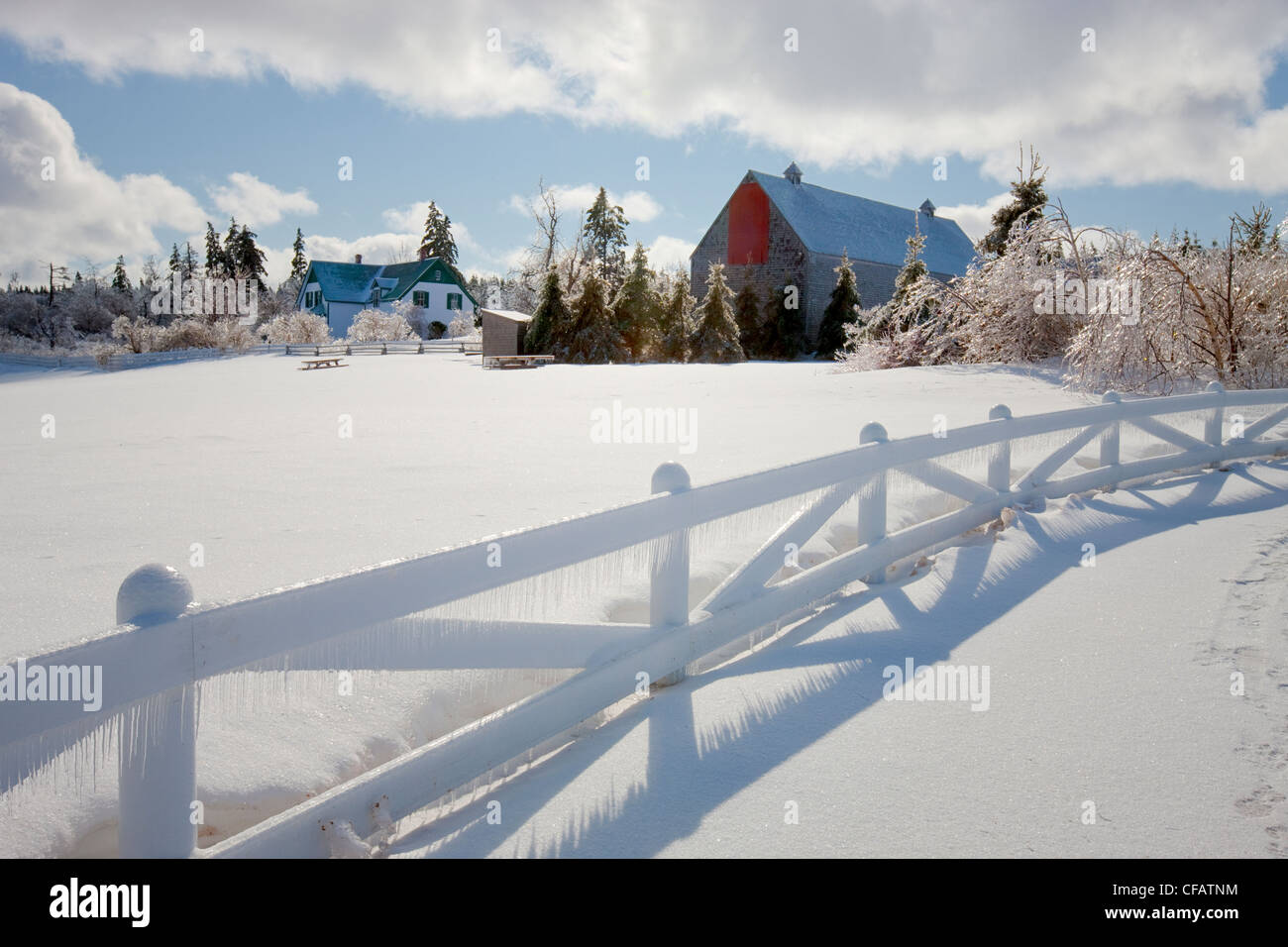 Argento disgelo Anne Green Gables House Green Gables Foto Stock