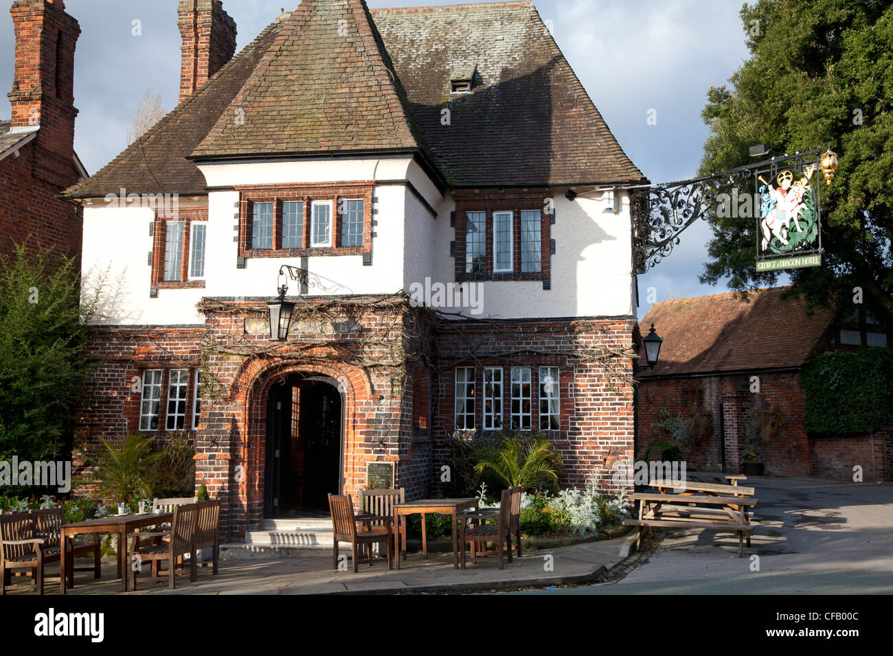 Il George and Dragon pub, grande Budworth, Cheshire Foto Stock