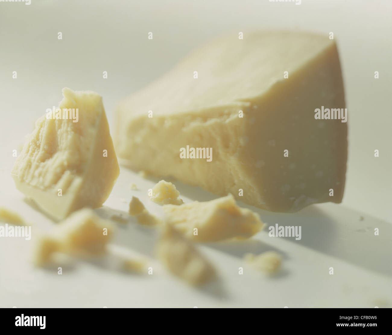 Ancora: Giovani di parmigiano in pezzi e sminuzzato Foto Stock