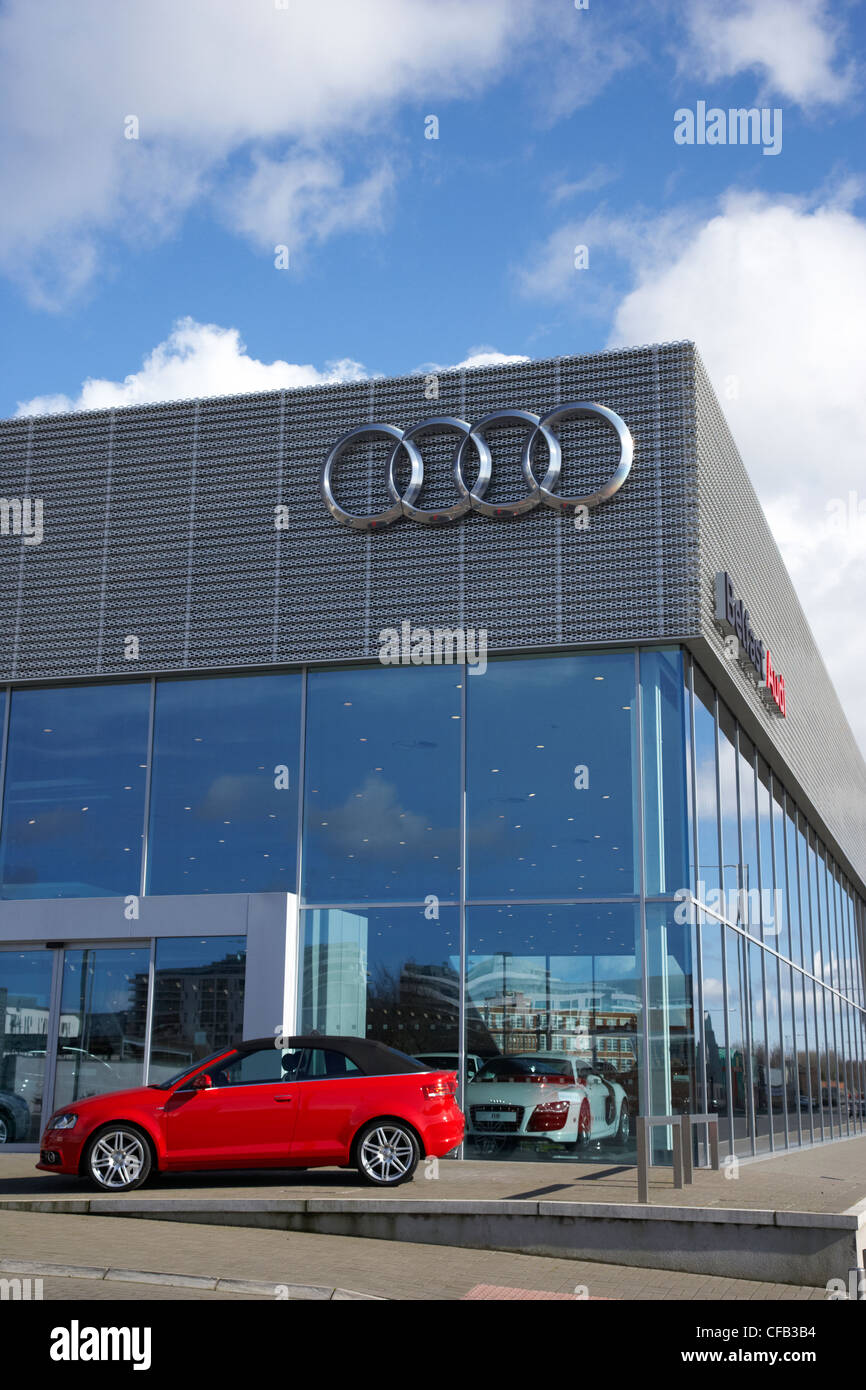 Audi concessionaria auto Belfast Irlanda del Nord Regno Unito Foto Stock
