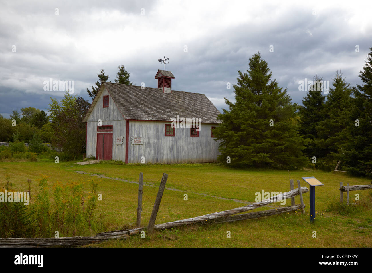Gaspesian British Heritage Village, New Richmond, Quebec, Canada Foto Stock