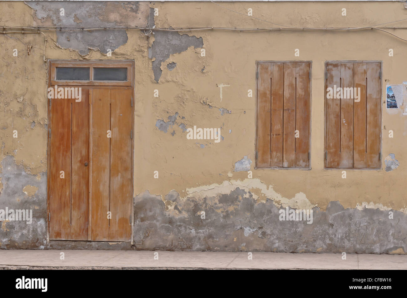 Edificio in Sal Capo Verde ha bisogno di riparazioni Foto Stock