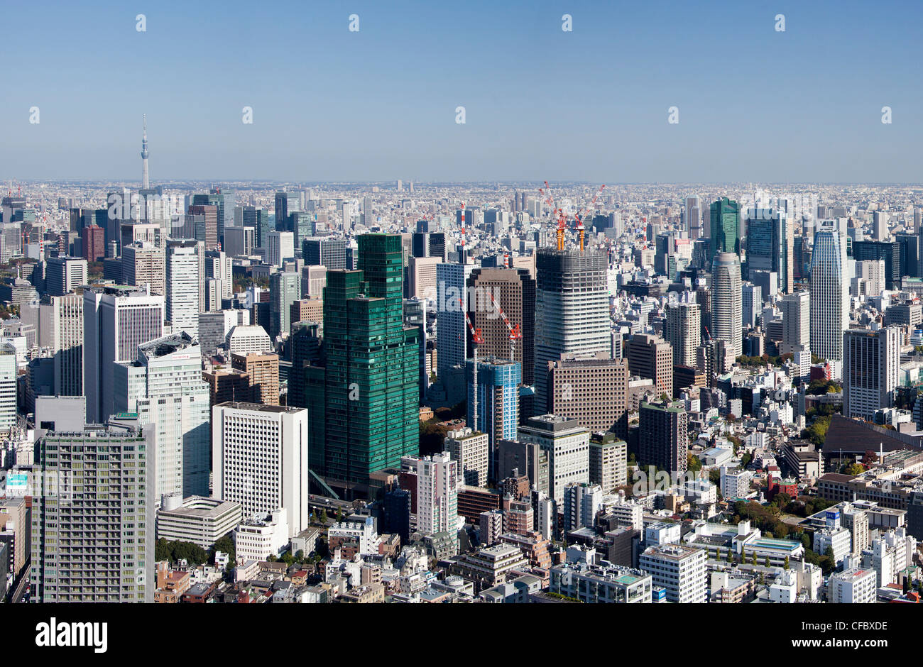 Giappone, Asia, Tokyo, città, Tokyo, Tokyo centrale, architettura, grandi edifici, città, enorme, metropolis skyline, viaggi, t Foto Stock
