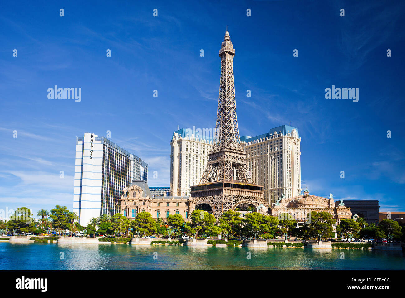 Stati Uniti d'America, Stati Uniti, America, Nevada, Las Vegas, Città, Hotel Parigi, casinò, Eiffel, futuristico, hotel, moderno, Parigi, tower Foto Stock