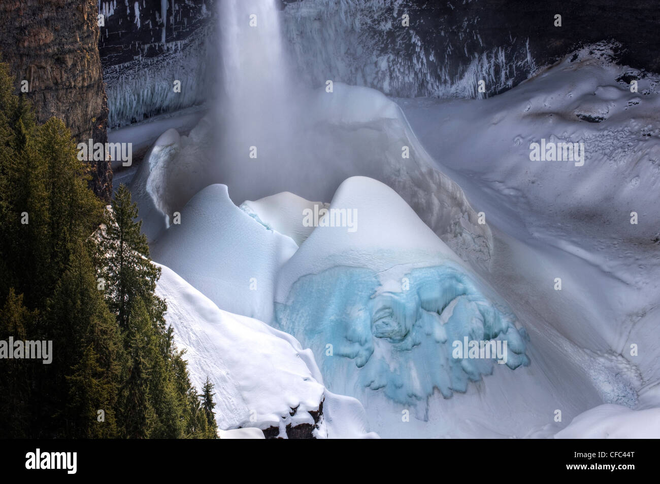 Helmken cade nel Grey Park in British Columbia Canada Foto Stock