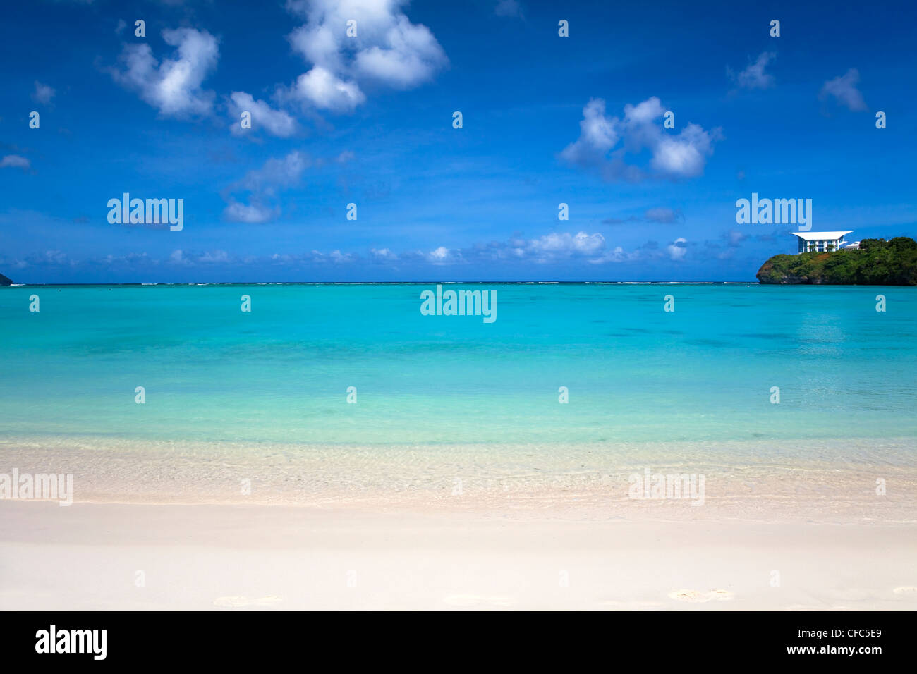 Bellissima spiaggia di Tumon Bay, Guam Foto Stock