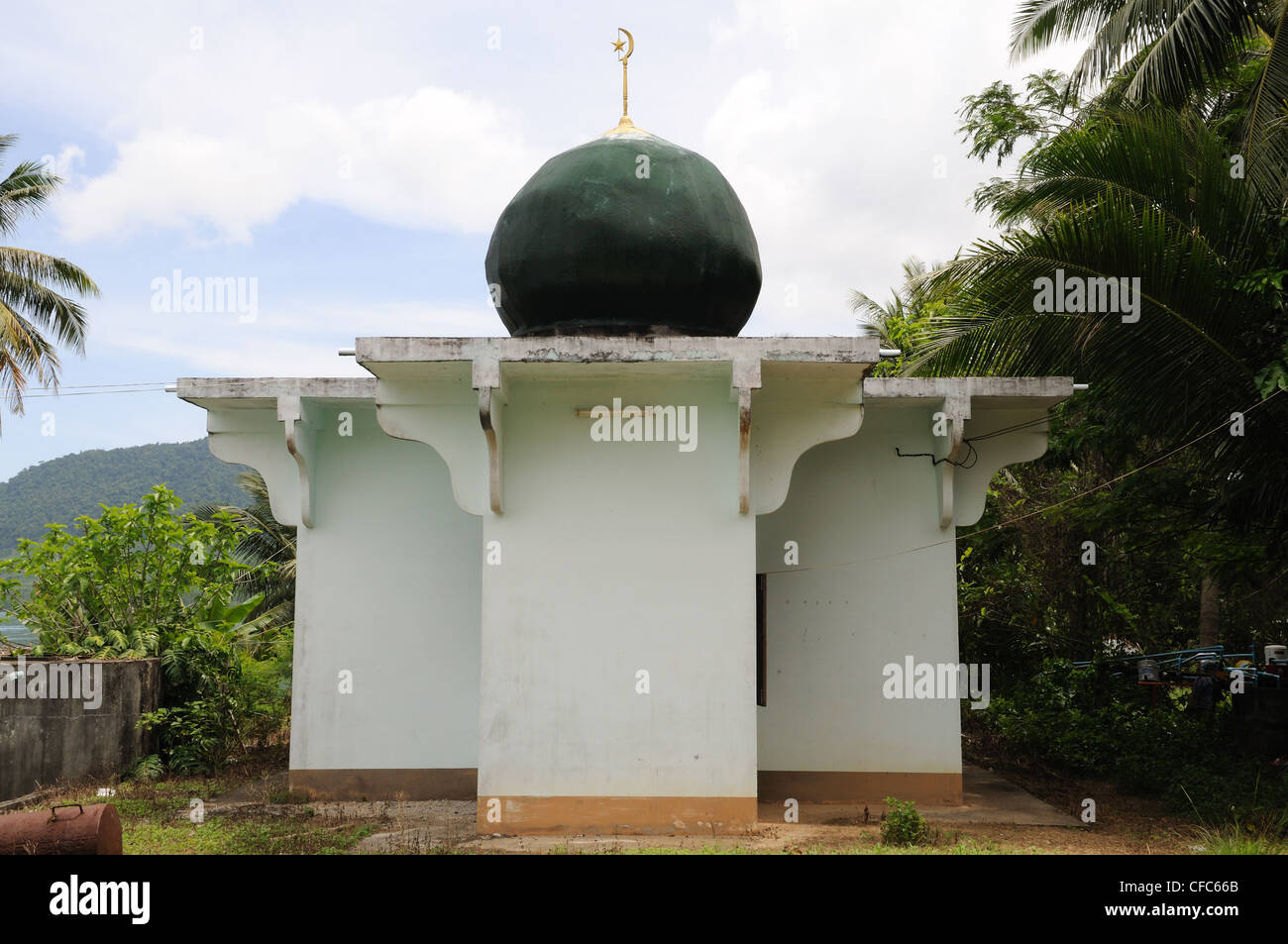 Piccola moschea al divieto di villaggio Lohpareid Ko Yao Yai Island Thailandia Foto Stock