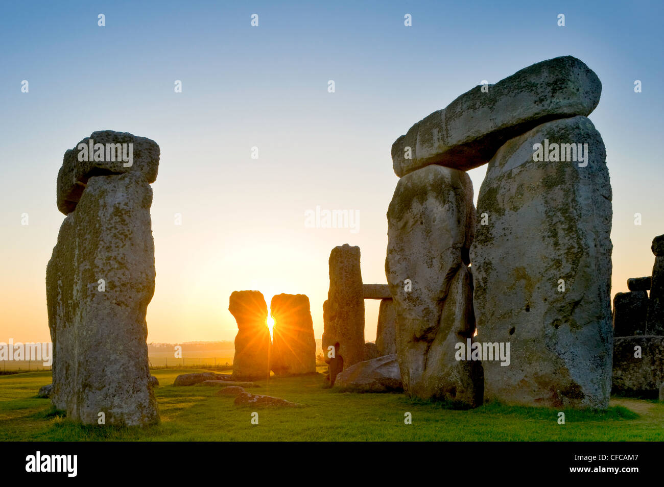 Stonehenge, vicino a Salisbury, Gran Bretagna Foto Stock
