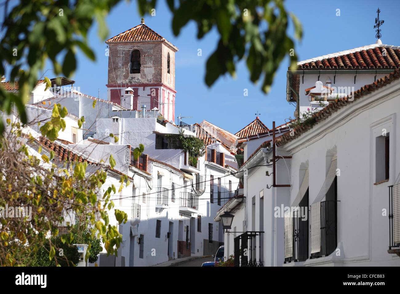 A Gaucin, uno dei villaggi bianchi di Andalusia Andalusia Foto Stock