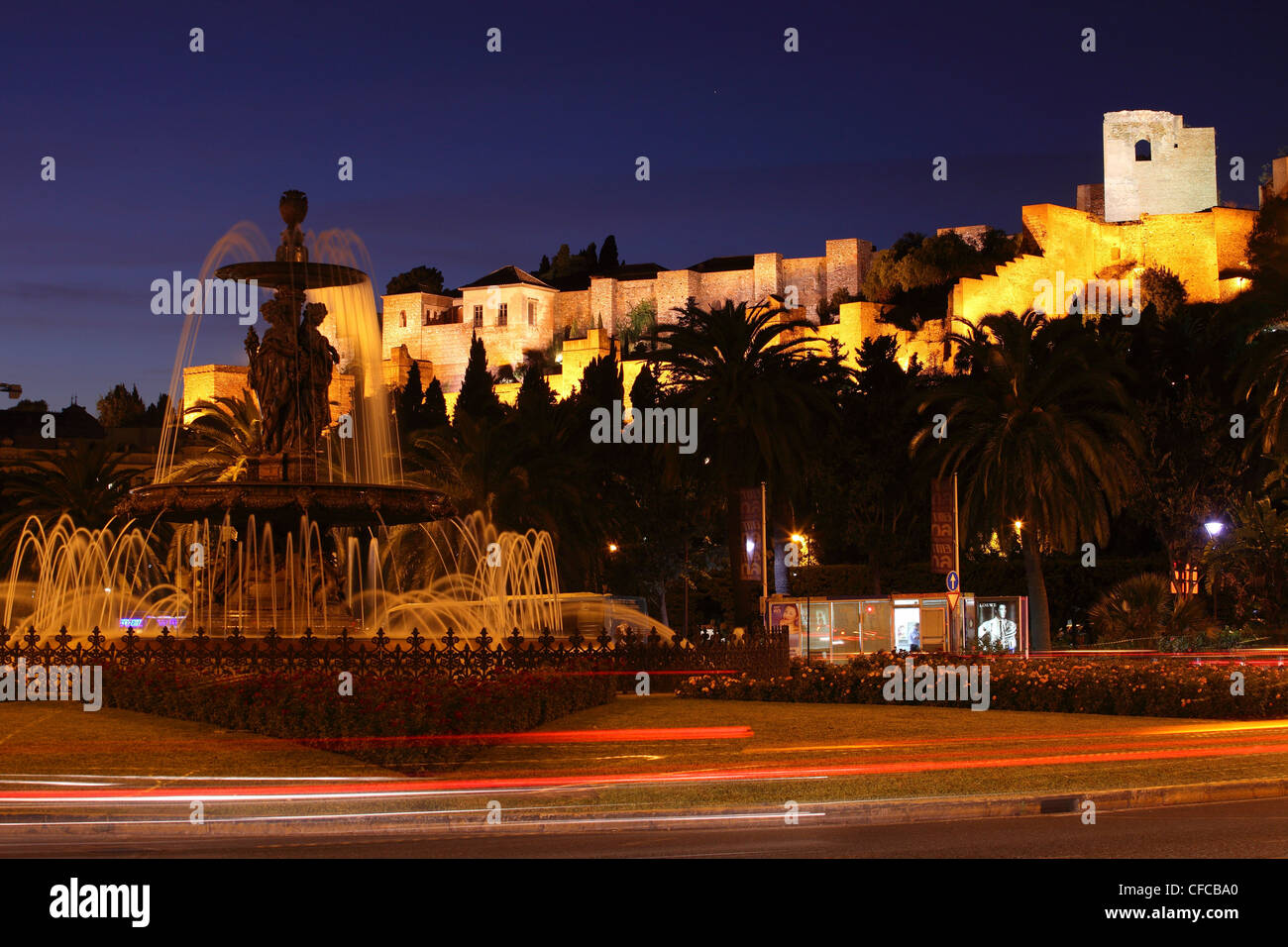 Cittadella, La Alcazaba, Malaga, Andalusien, Spanien Foto Stock