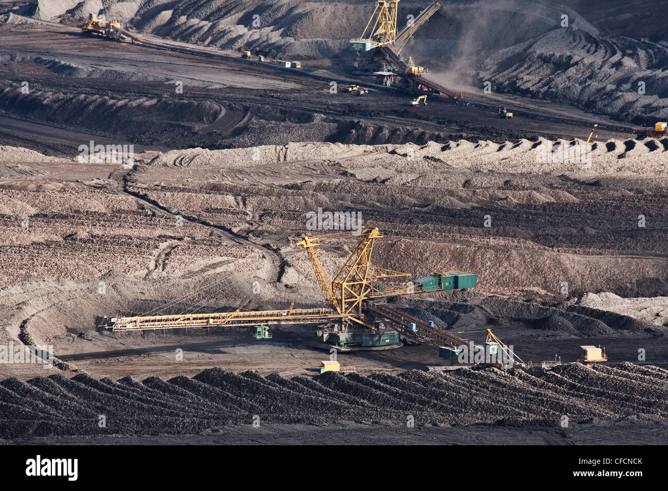 L'escavatore di carbone a cielo aperto nei pressi della maggior parte - Repubblica Ceca Foto Stock