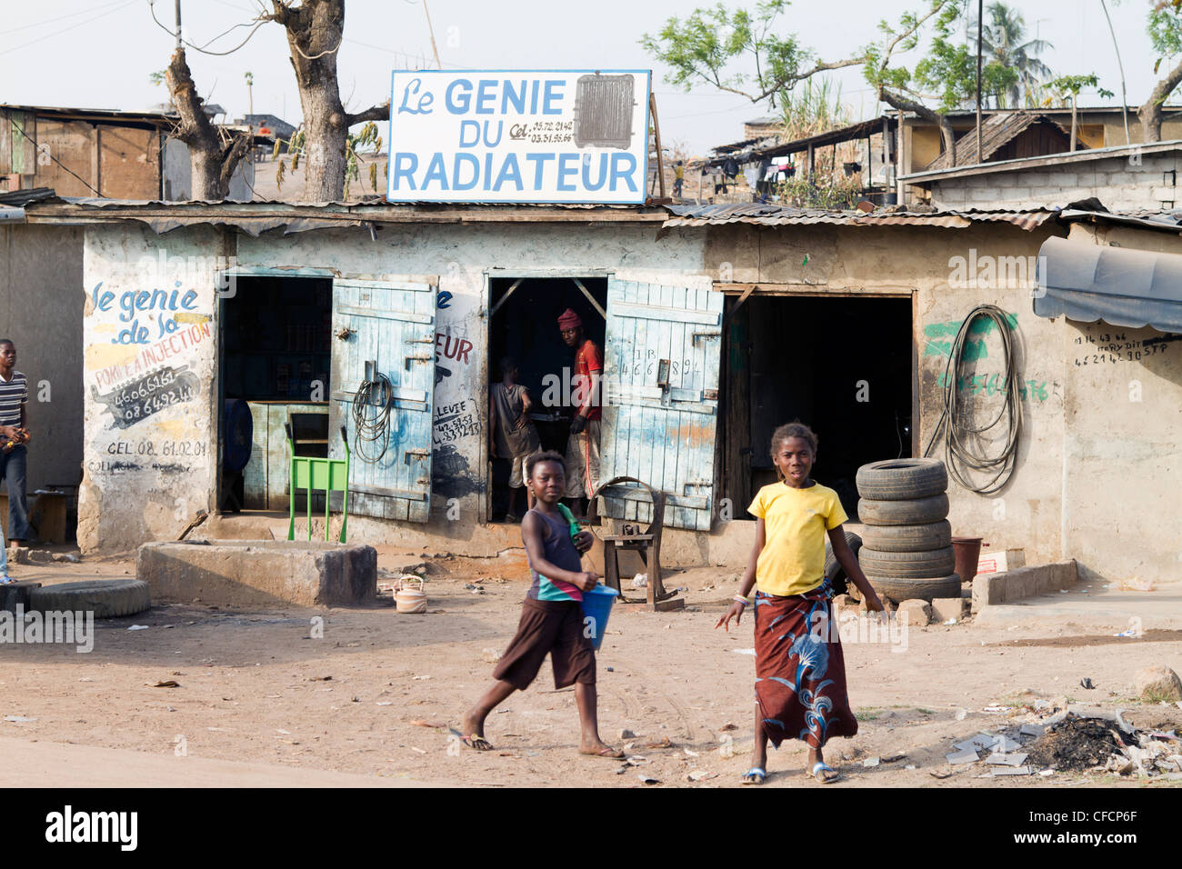 Duekoué , Repubblica della Costa d'Avorio ,Costa d Avorio ,Africa occidentale Foto Stock