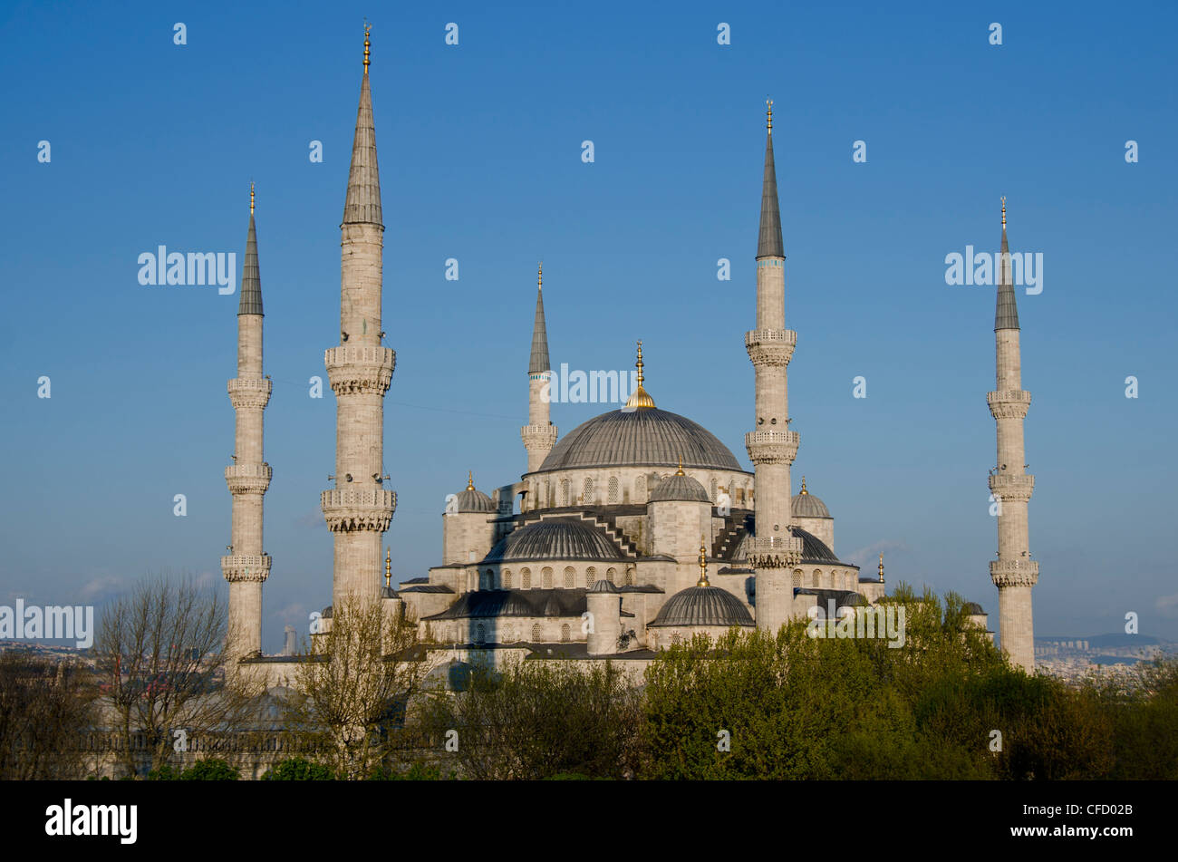 Sultan Ahmed moschea (Moschea Blu), Istanbul, Turchia Foto Stock