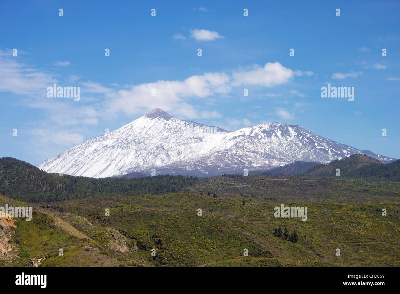 Il monte Teide, Tenerife, Isole Canarie, Spagna, Europa Foto Stock