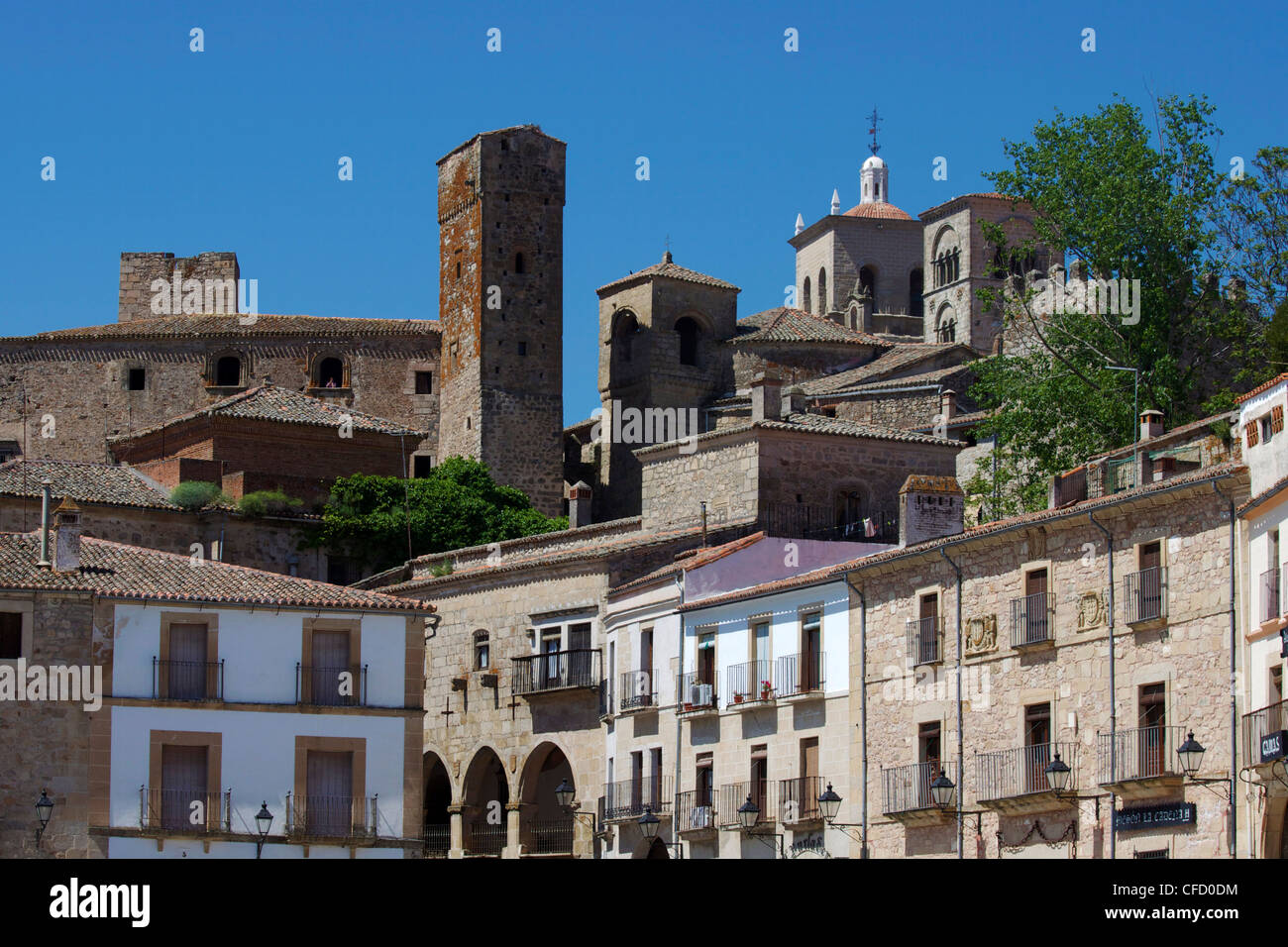 Plaza Mayor, Trujillo, Estremadura, Spagna, Europa Foto Stock