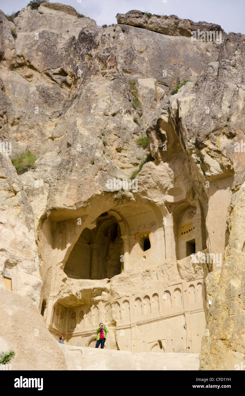 Goreme Open-Air Museum, Cappadocia, anche Capadocia, Anatolia centrale, in gran parte nella provincia di Nevşehir, Turchia Foto Stock