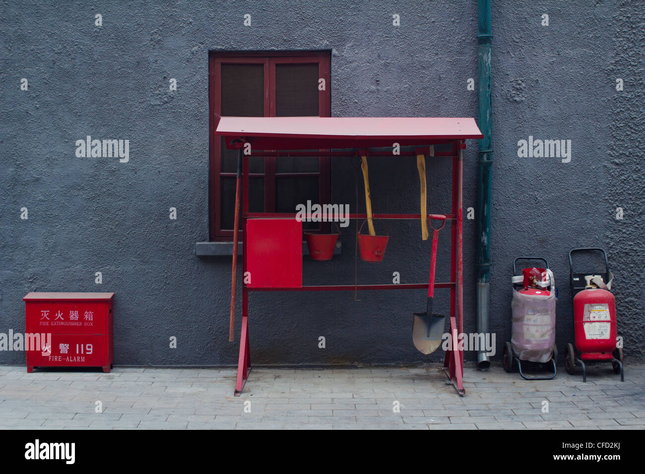 Equipaggiamento antincendio Foto Stock