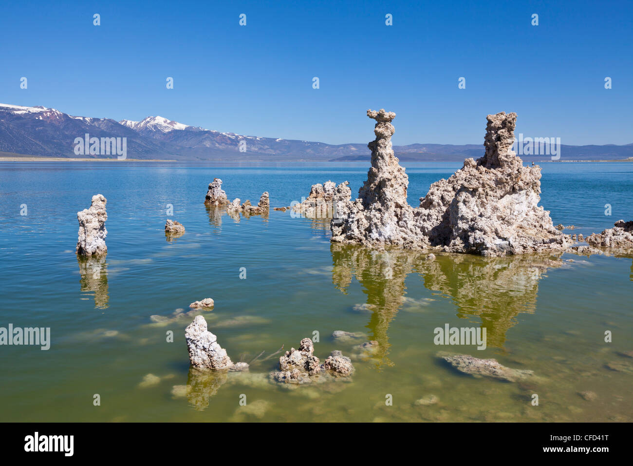 Il tufo guglie, Inyo National Forest Scenic Area, California, Stati Uniti d'America Foto Stock