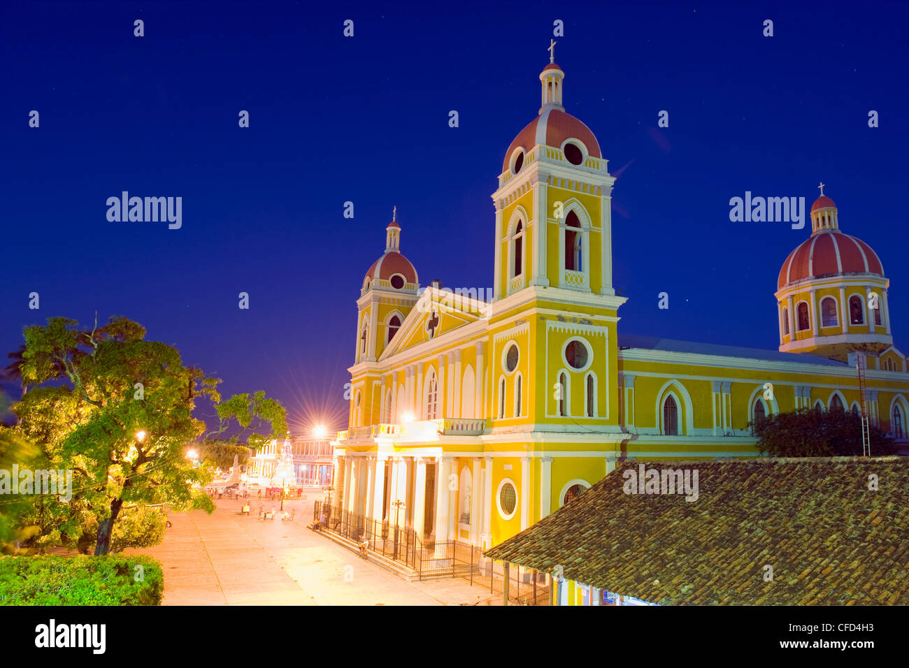 Cattedrale di Granada, fondata nel 1583, ricostruita nel 1915, Granada, Nicaragua america centrale Foto Stock