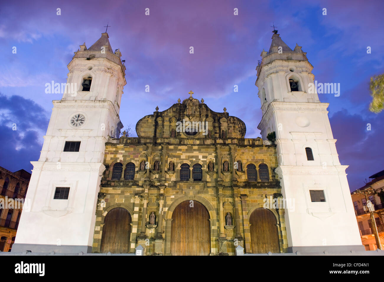 Cattedrale, il centro storico, Patrimonio Mondiale dell Unesco, Panama City, Panama America Centrale Foto Stock