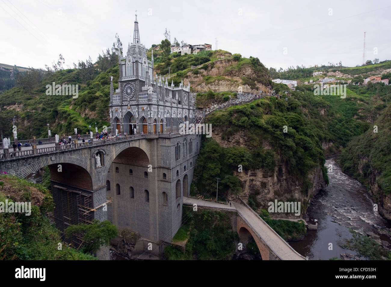 Santuario de las Lajas, Ipiales, Colombia, Sud America Foto Stock