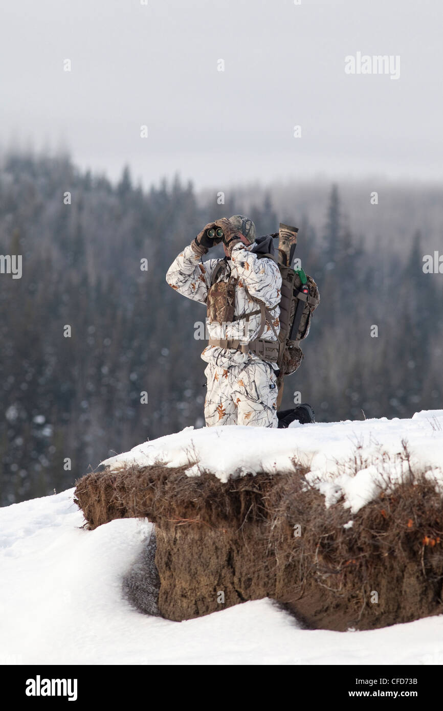Hunter nel nord Alberta, Canada. Foto Stock