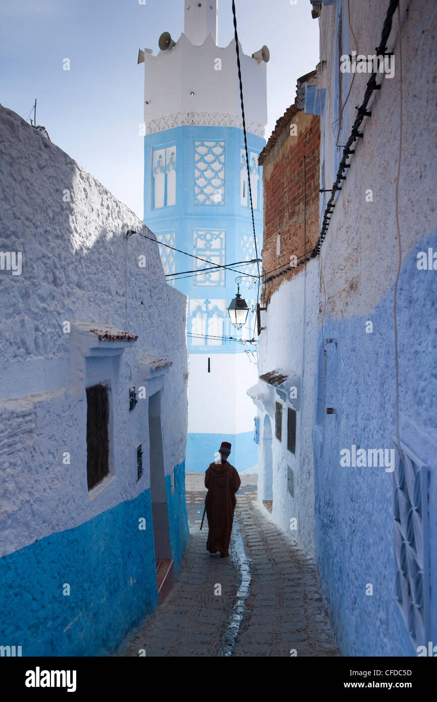 Medina, Chefchaouen, Marocco, Africa Settentrionale, Africa Foto Stock