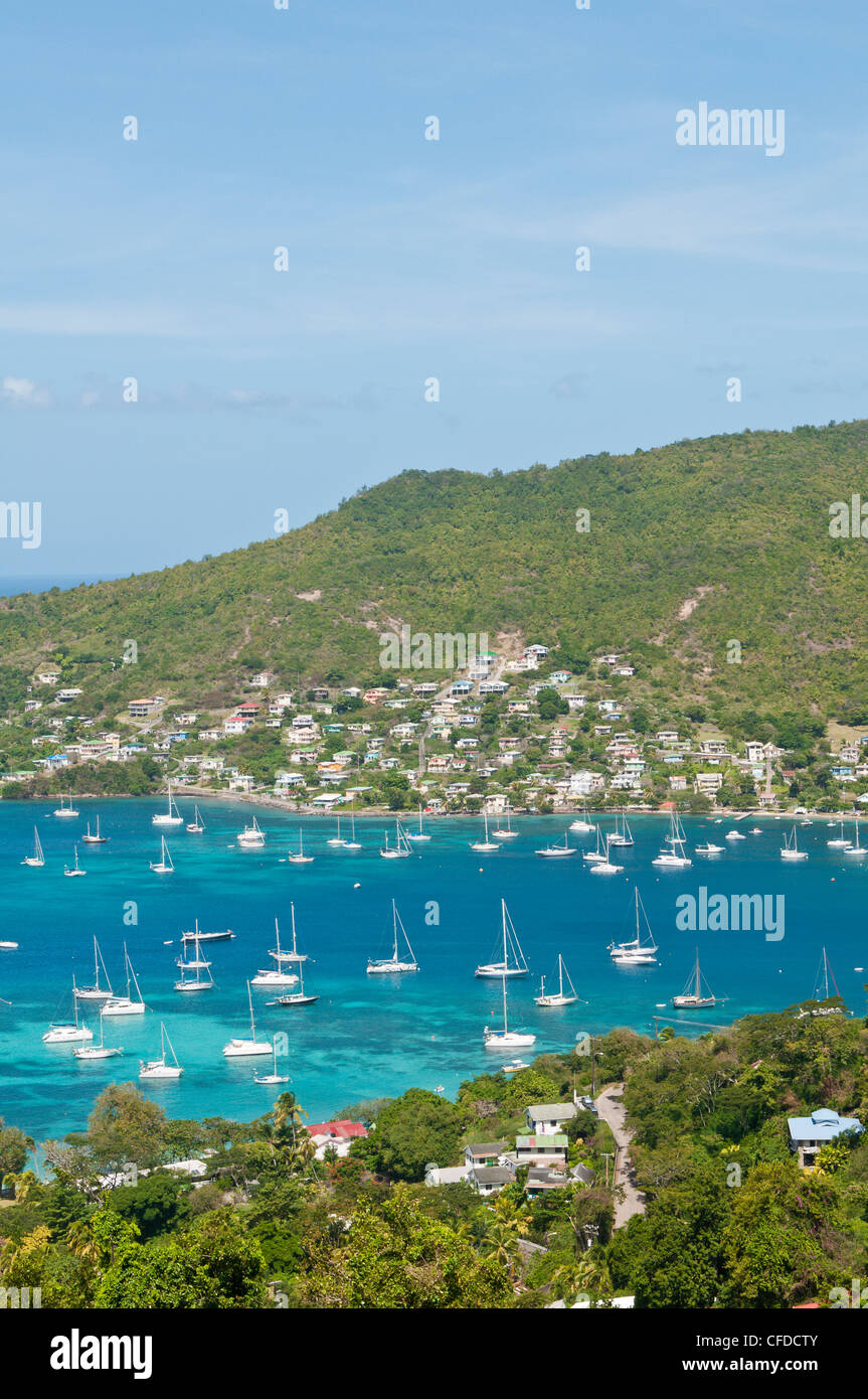 Port Elizabeth, Bequia, Saint Vincent e Grenadine, isole Windward, West Indies, dei Caraibi e America centrale Foto Stock