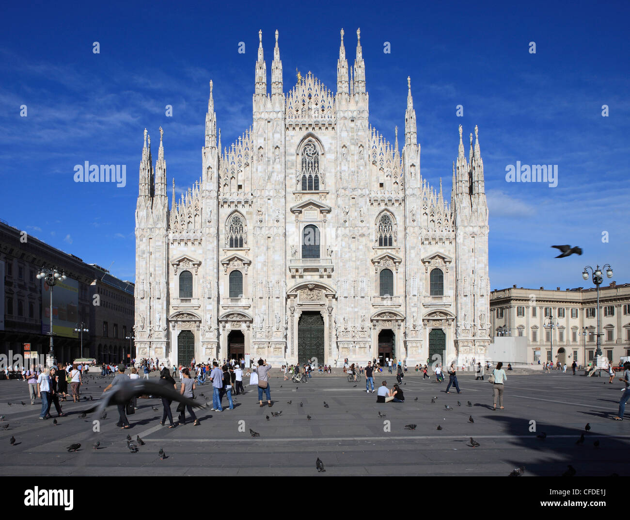 Piazza Duomo, Milano, Lombardia, Italia, Europa Foto Stock