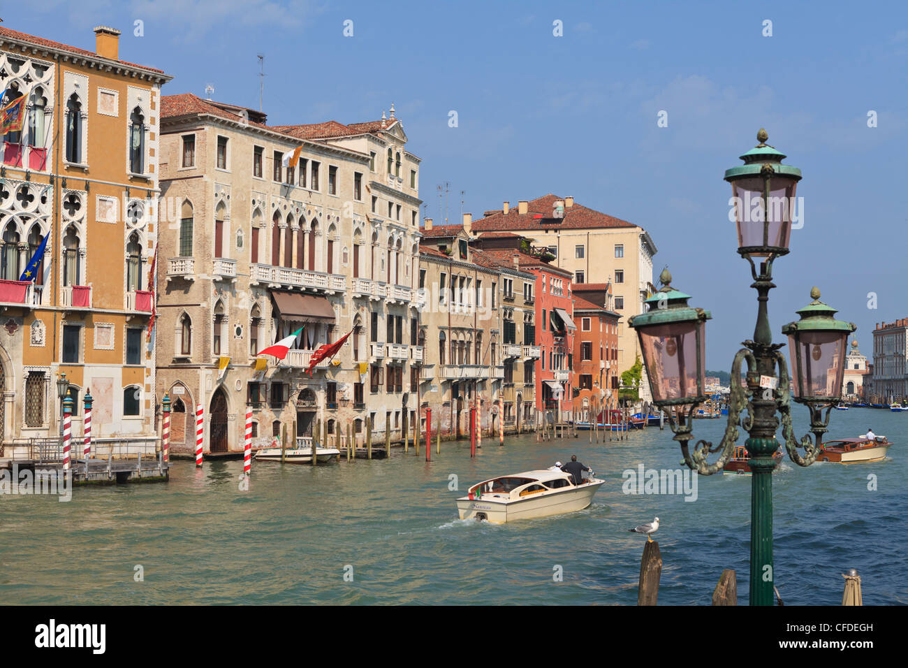 Grand Canal, Venezia, Sito Patrimonio Mondiale dell'UNESCO, Veneto, Italia, Europa Foto Stock