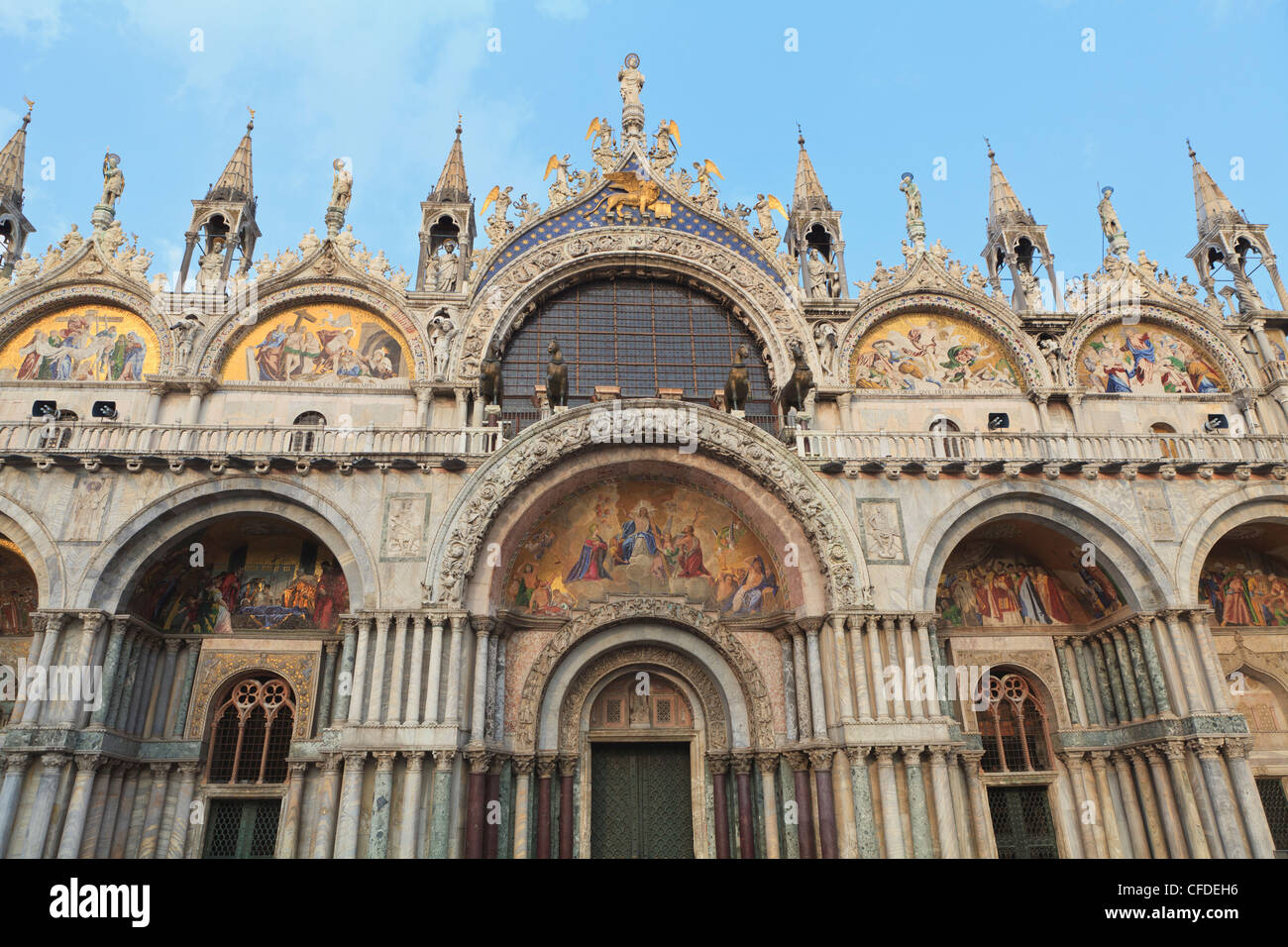 Basilica di San Marco, Venezia, Sito Patrimonio Mondiale dell'UNESCO, Veneto, Italia, Europa Foto Stock