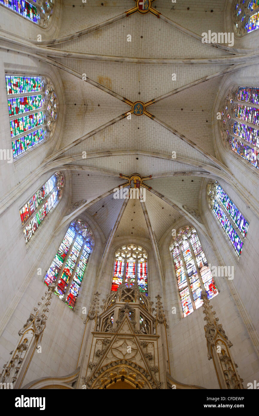 Clery-Saint-Andre basilica coro, clero Saint Andre, Loiret, Francia, Europa Foto Stock