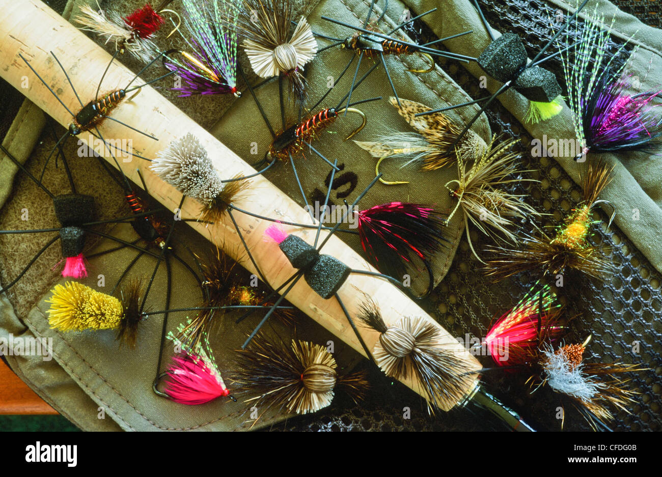 Steelhead mosche per la pesca Foto Stock