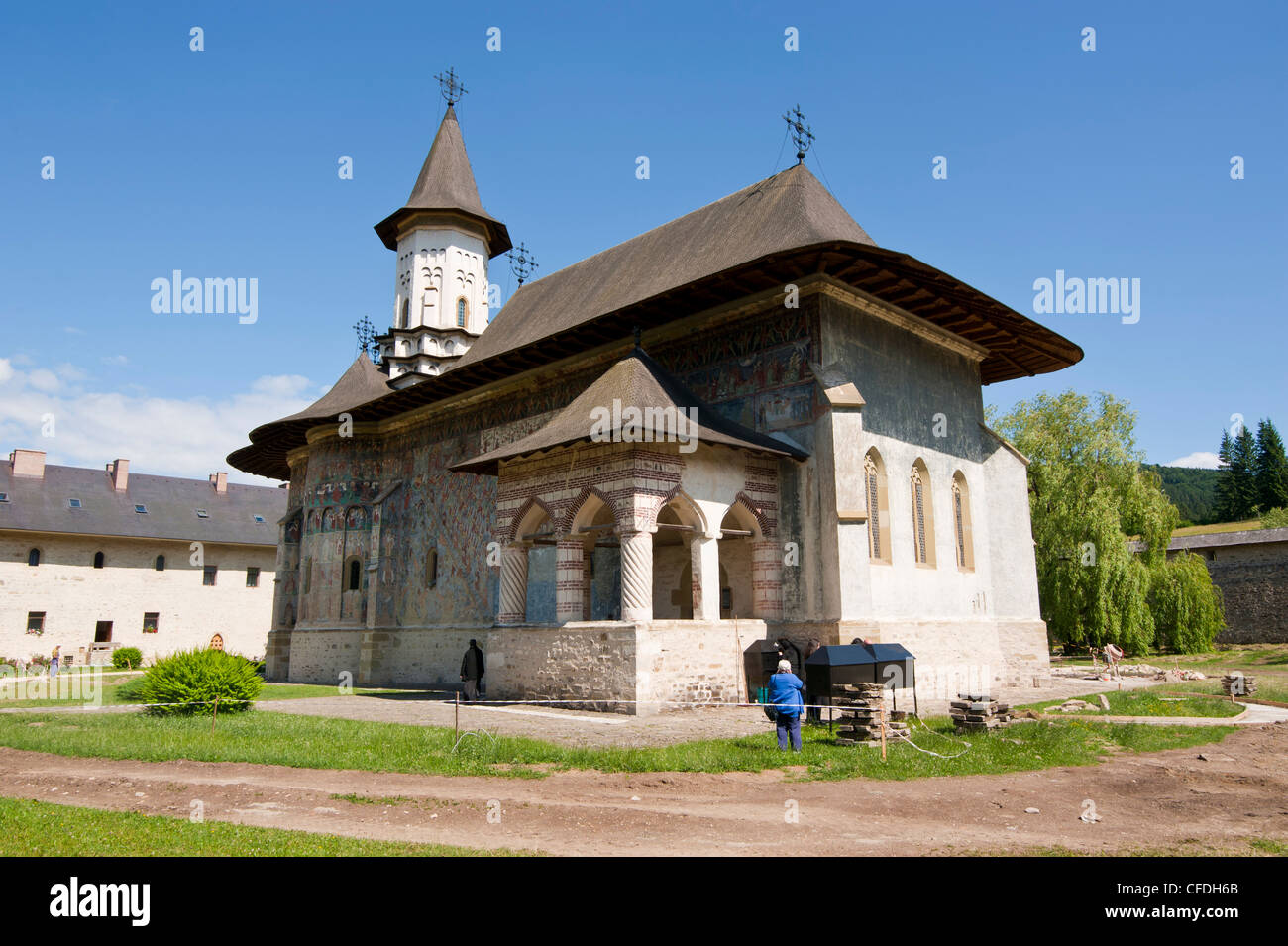 Il Monastero Sucevita, Bucovina, Sito Patrimonio Mondiale dell'UNESCO, Romania, Europa Foto Stock