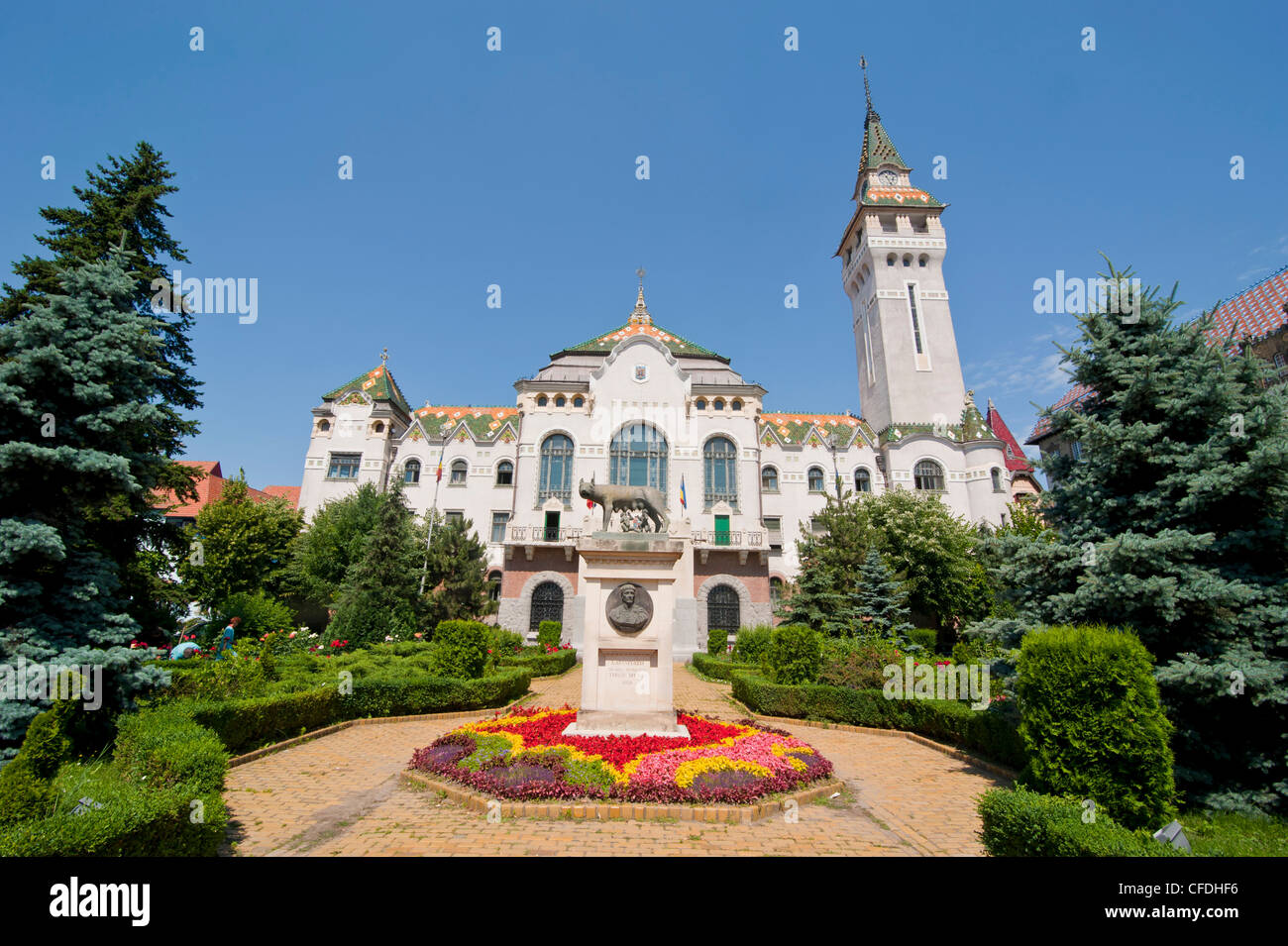 County Council,risalente al 1907, Targu Mures (Neumarkt, Transilvania, Romania, Europa Foto Stock