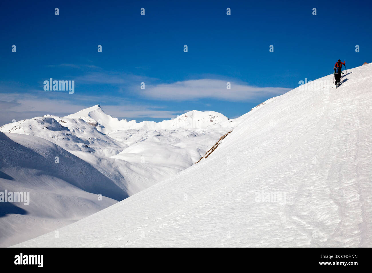 Sci alpinismo nelle Dolomiti, Cortina d'Ampezzo, Belluno, Italia, Europa Foto Stock