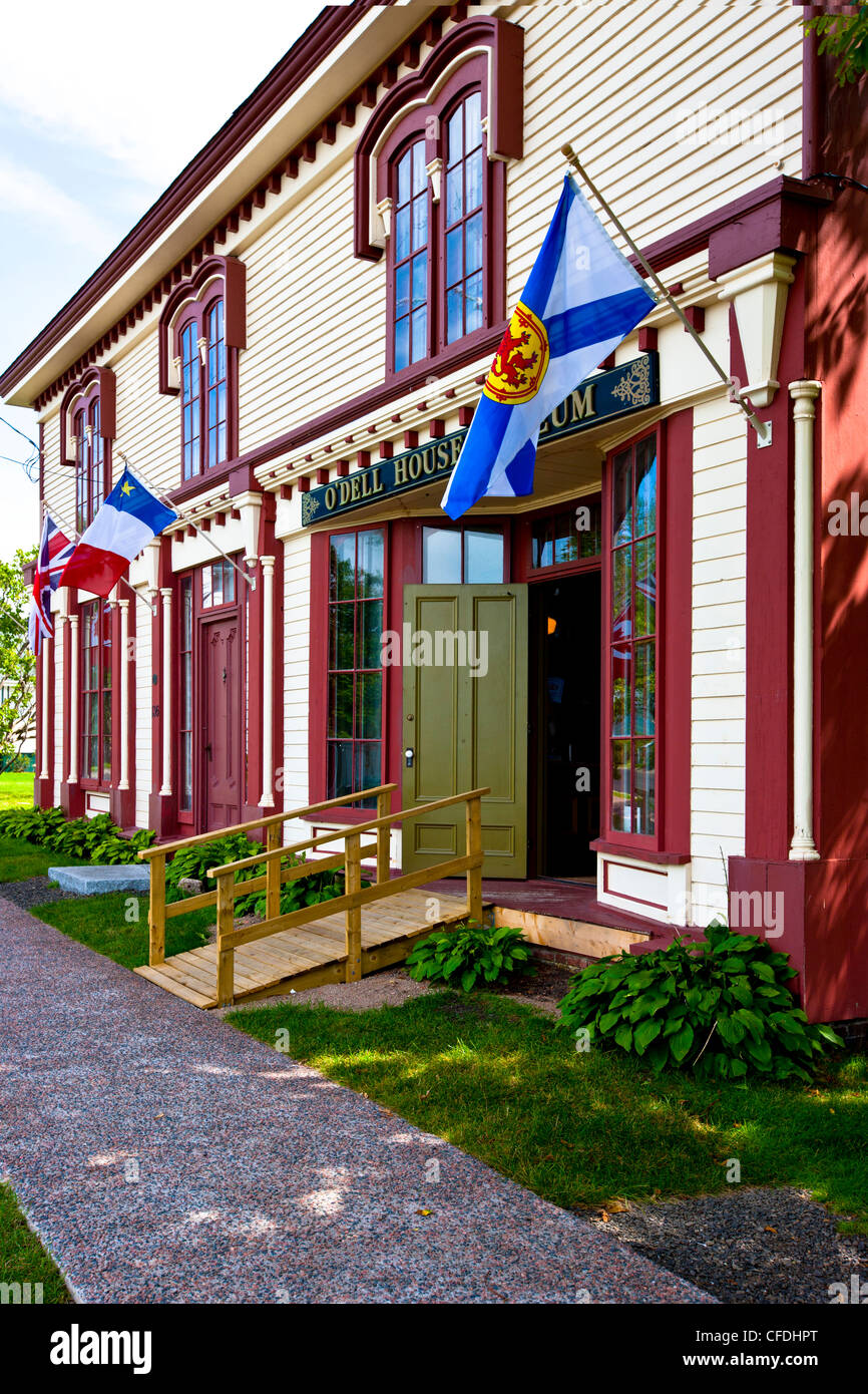 O'Dell House Museum , Annapolis Royal, Baia di Fundy, Nova Scotia, Canada Foto Stock