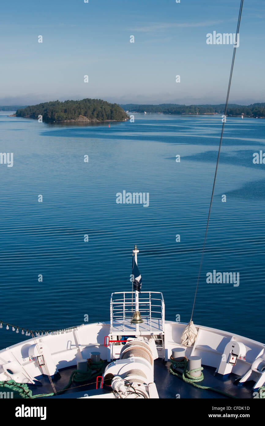 Nave da crociera MS Astor, Tranocean Kreuzfahrten, arcipelago di Stoccolma, vicino a Stoccolma, Svezia Foto Stock