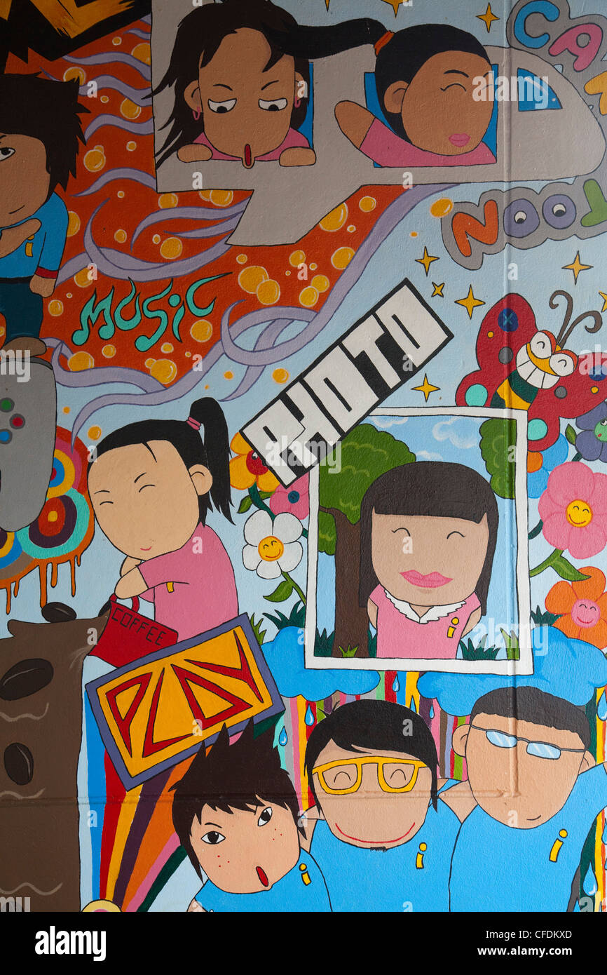 Foto di candido segno, Thong Pha Phum, Kanchanaburi Thailandia Foto Stock