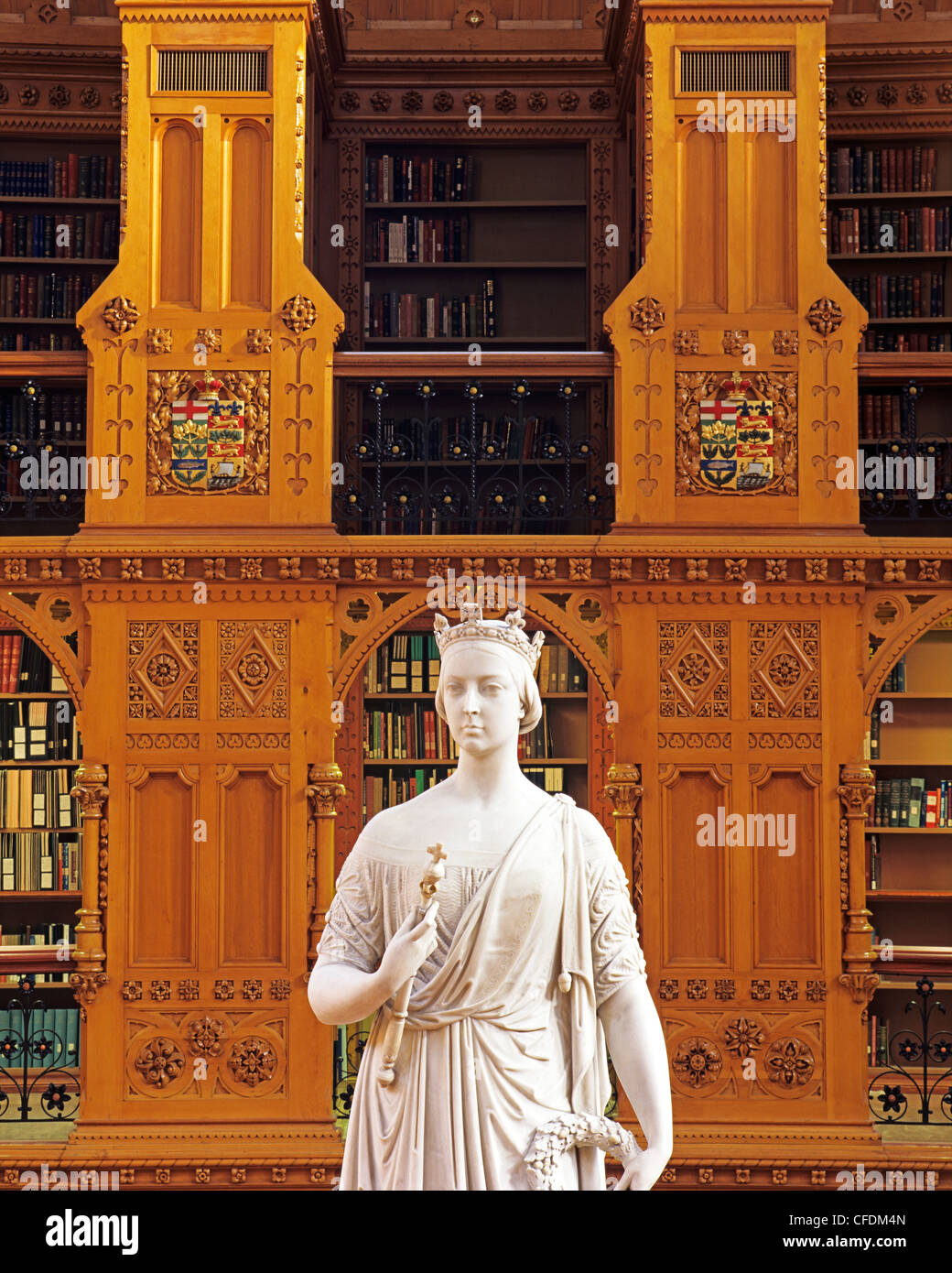 La biblioteca del parlamento, gli edifici del Parlamento europeo, Ottawa, Ontario, Canada Foto Stock