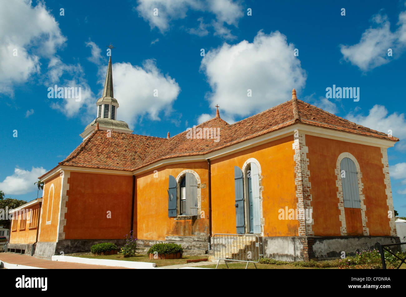 Notre-Dame-de-la-Delivrance chiesa, Les Trois-Ilets, Martinica, isole Windward, West Indies, dei Caraibi Foto Stock