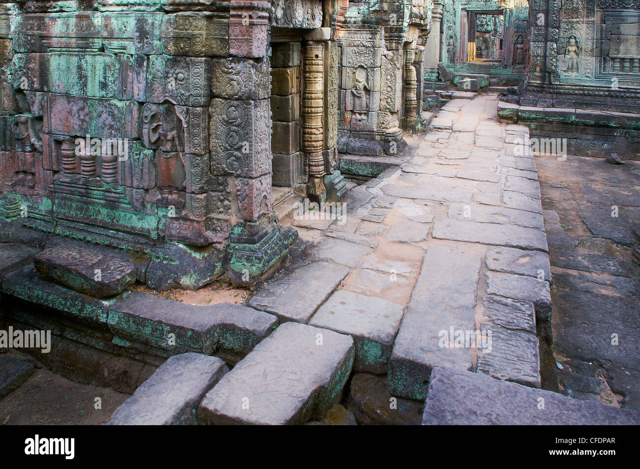 Preah Khan, tempio di Angkor, Sito Patrimonio Mondiale dell'UNESCO, Siem Reap, Cambogia, Indocina, Asia sud-orientale, Asia Foto Stock