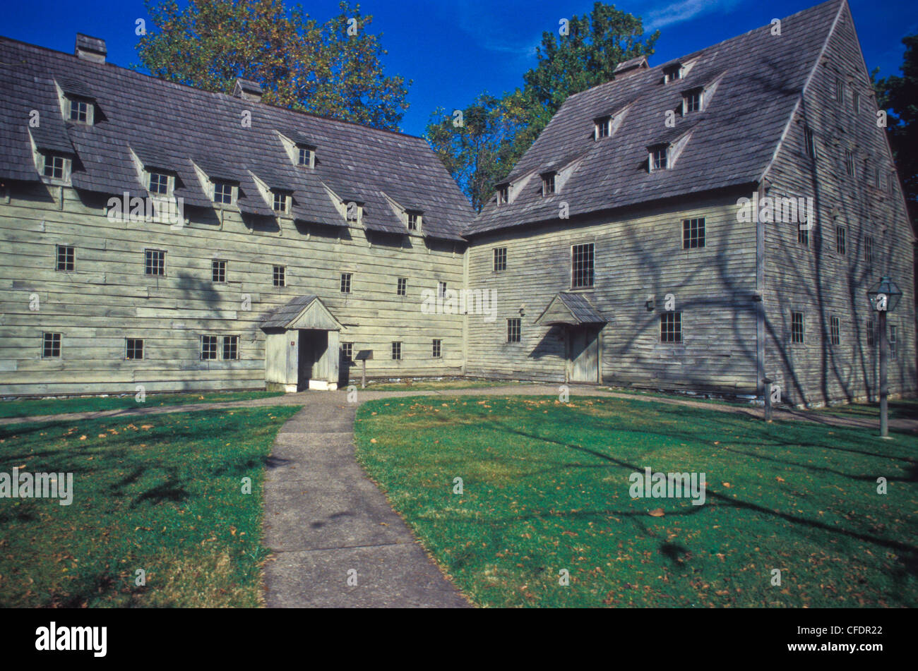 Uno di America le prime comunità religiose, il Chiostro Ephrata fu fondata nel 1732 dai coloni tedeschi Foto Stock